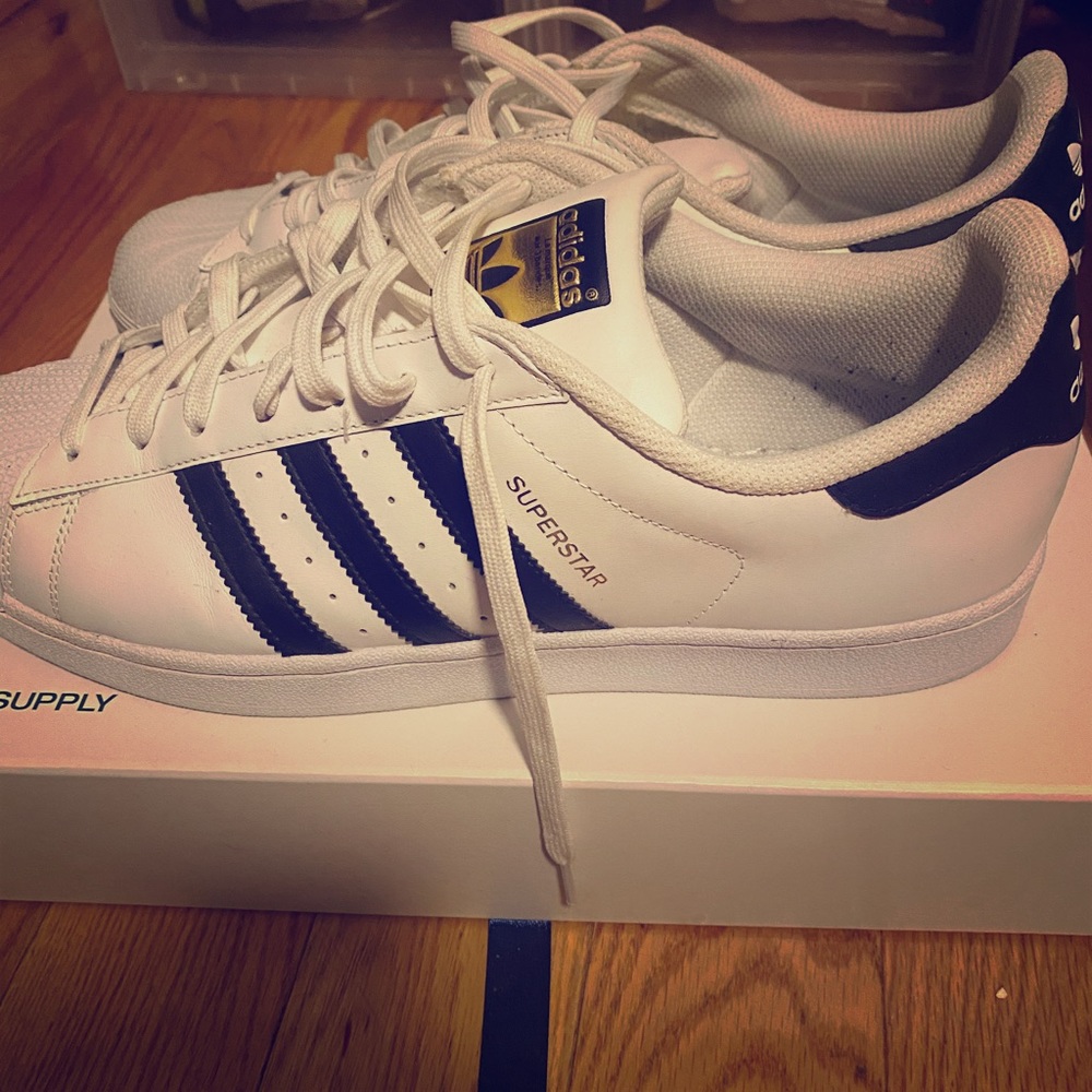White  Men’s adidas sneakers